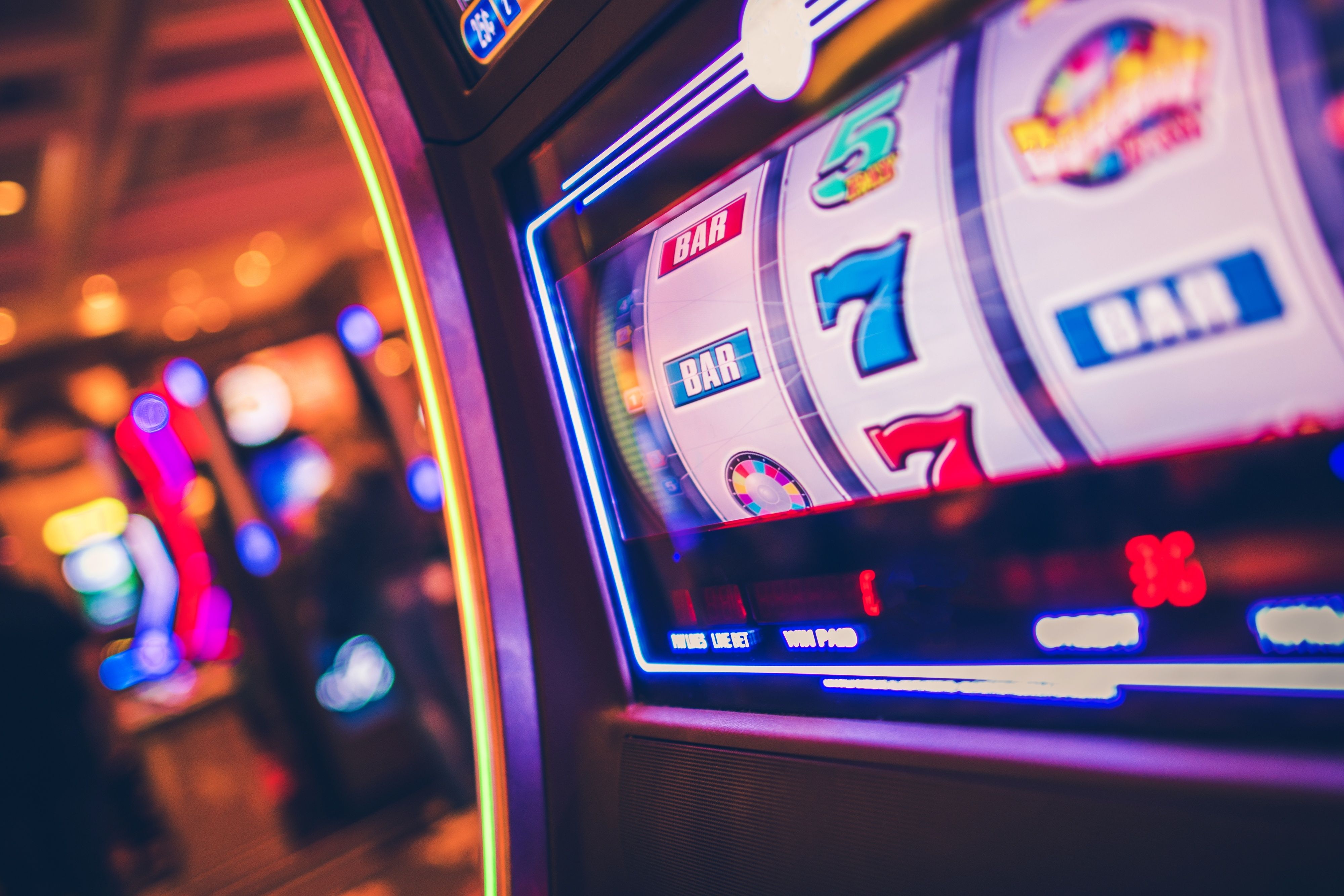 Classic slot machine graphics